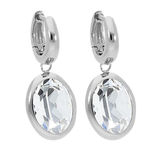 Серьги Qudo Creole TIVOLA small S crystal, 310500 BW/S фото 2